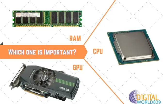 Graphic card vs RAM vs CPU