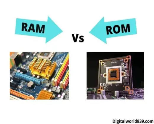 Difference Between ram and rom