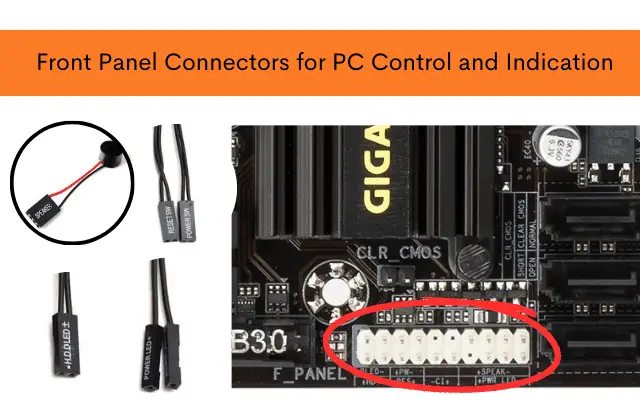 Front Panel Connectors for PC Control and Indication