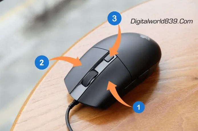 Mouse With 3 Buttons