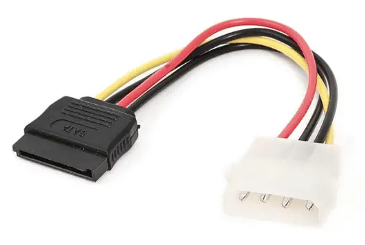 SATA power connector cable to 4 Pin Molex Connector