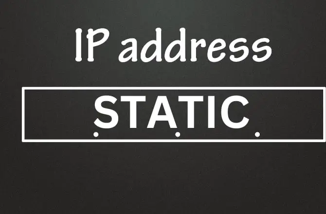 Static Ip address