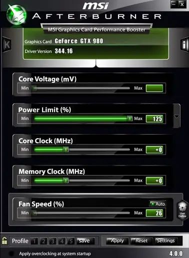 GPU Power Limit