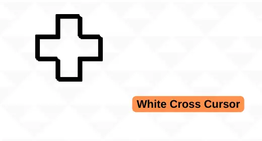 White cross cursor