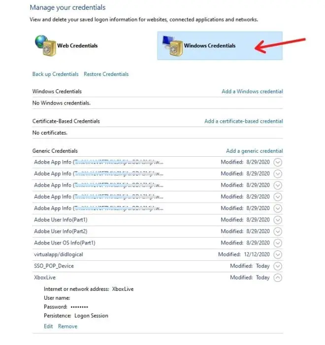 Windows Credentials