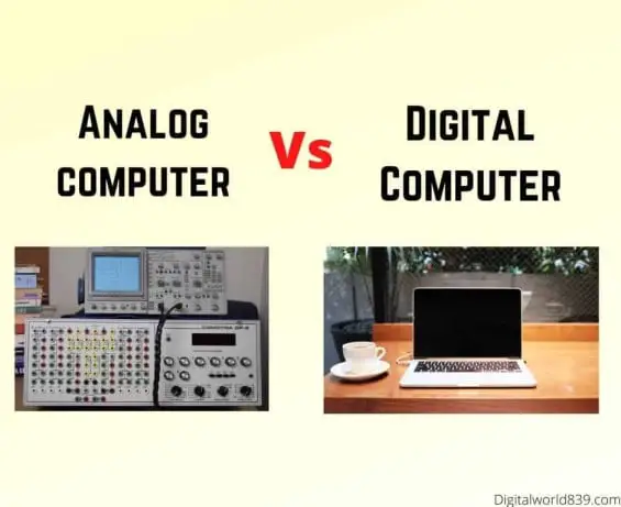 difference between analog and digital computer