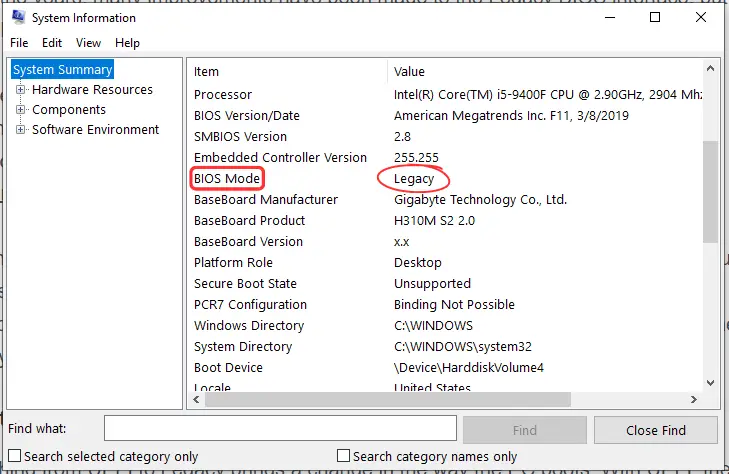 How to know if I have BIOS or UEFI